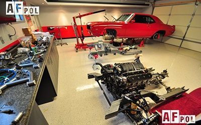 Полиуретановый пол для гаража