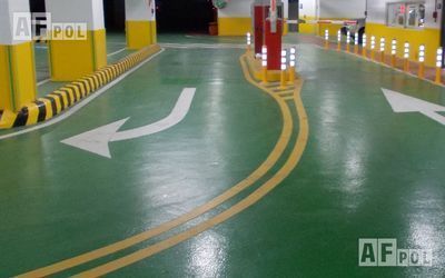 Решения - Наливной пол для автостоянок